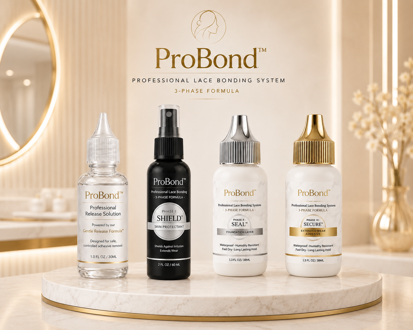 ProBond Professional Lace Bonding System · 3 Phase Formula